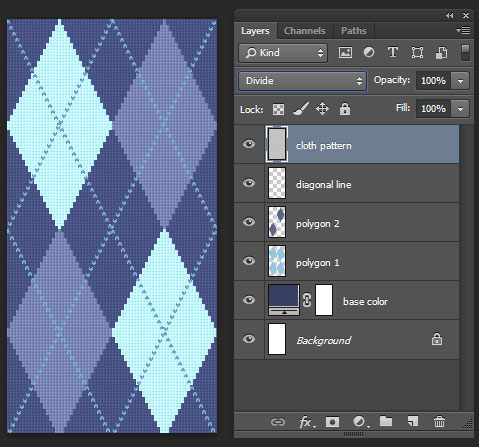 Tutorial Photoshop-Argyle Pattern