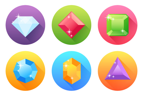 Create a Set of Flat Precious Gems Icons in Adobe Illustrator