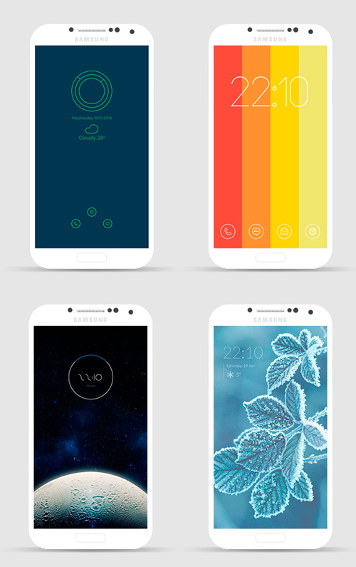 Android PSD lockscreens