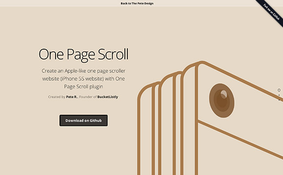 One page scroll – jQuery plugin
