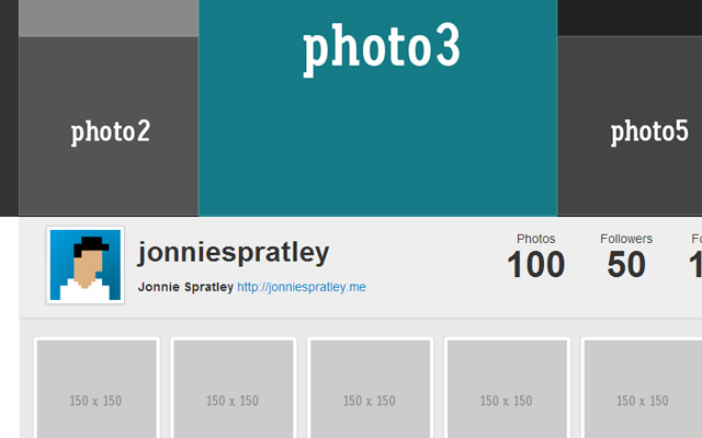 instagram user profile css bootstrap free open source