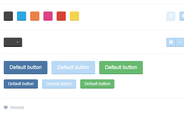 responsive flat buttons ui kit design bootstrap
