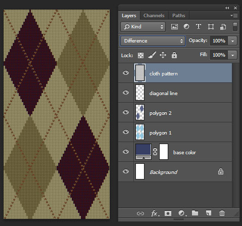 Tutorial Photoshop-Argyle Pattern