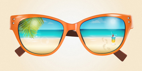 Create a Summer Sunglasses in Illustrator Tutorial
