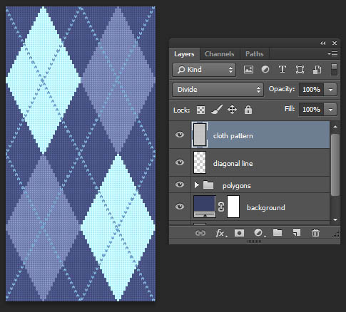 Tutorial Photoshop-Argyle Pattern