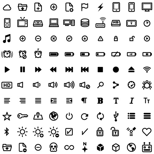 Free UI Vector Icon Set