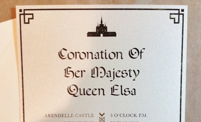 coronation crowning ceremony invitation print work