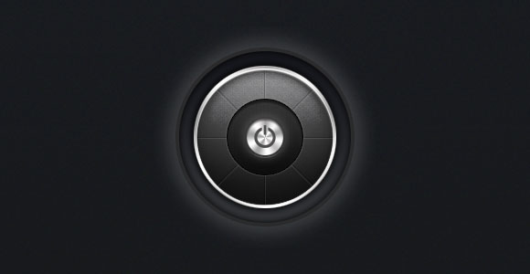 Dark power button PSD