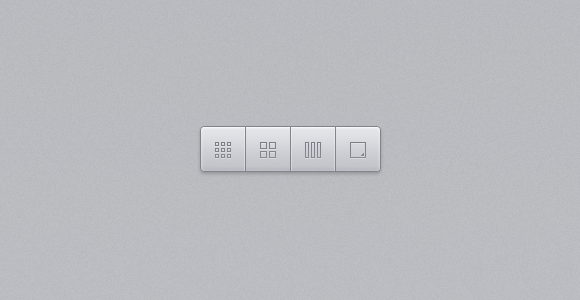 Chunky Toolbar – Group buttons PSD