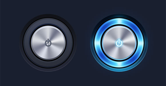 Power Button free PSD