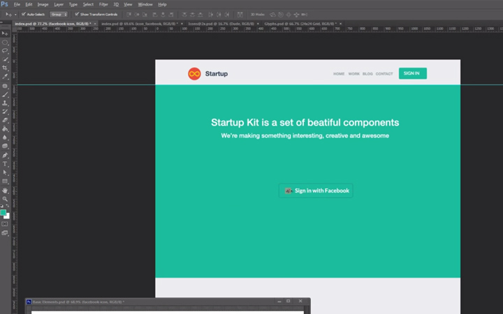 flat ui tutorial howto photoshop design tuts designmodo