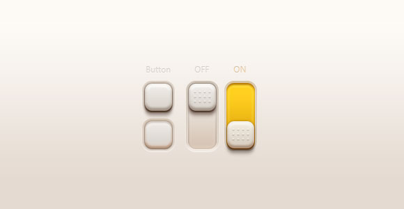 PSD buttons and switches