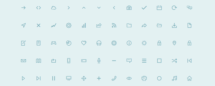 Dripicons is A Completely Free, Vector Line-Icon Font with 95 Icons
