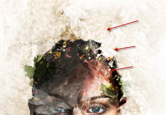 5 line 2 550x383 Create Leafy Face Photo Manipulation in Photoshop