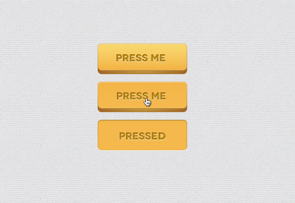 3D Button PSD