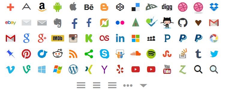 Socialicious is A Social Media Icon Library with 58 Icons