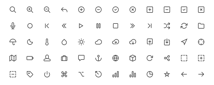 Feather Icon Set is A Beautifully Simple Icon Font with 130 Icons