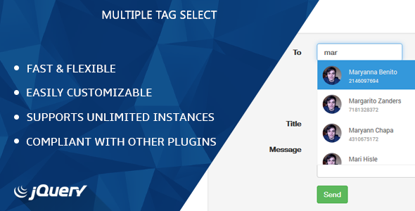 jQuery Multiple Tag Select