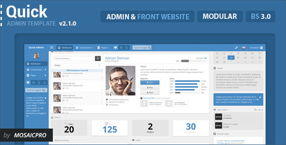 Quick Admin Template