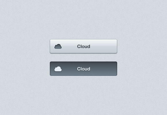 PSD cloud Button