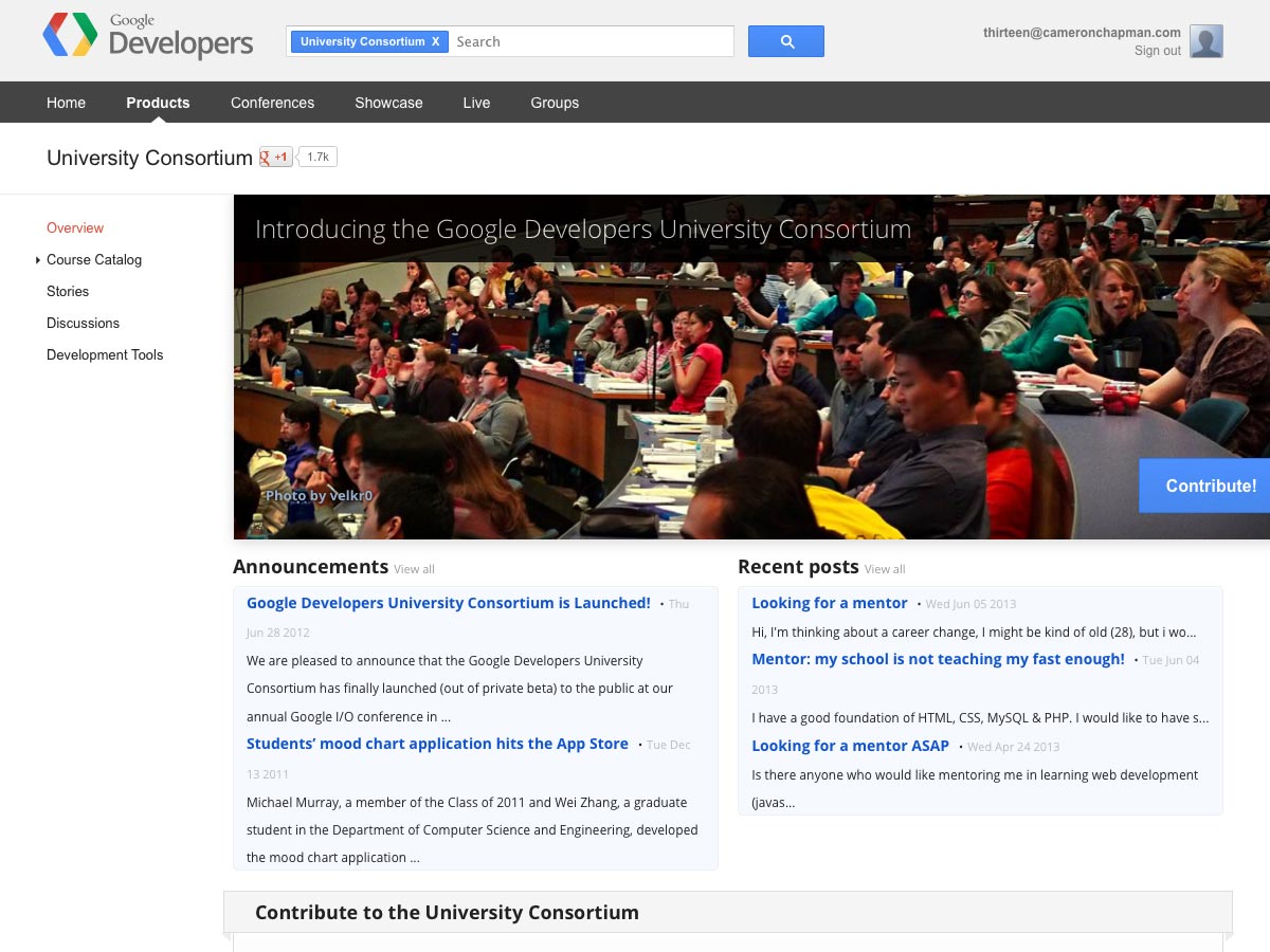 Google Developers University Consortium