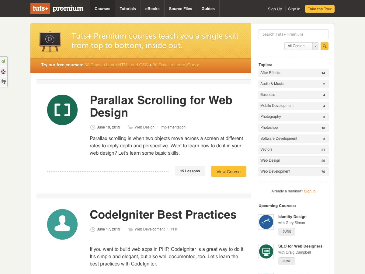 Tuts+ Premium Courses