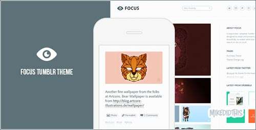 Focus - A Minimalistic Tumblr Theme