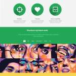 Brightastic: Free Website PSD One Page Template