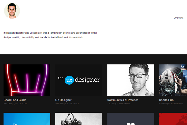 simon rae website portfolio designer