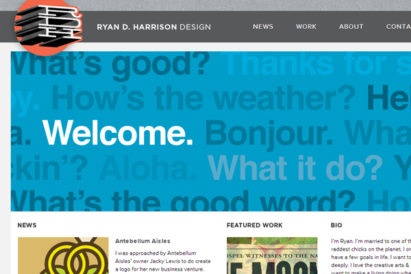 ryan harrison website portfolio designer