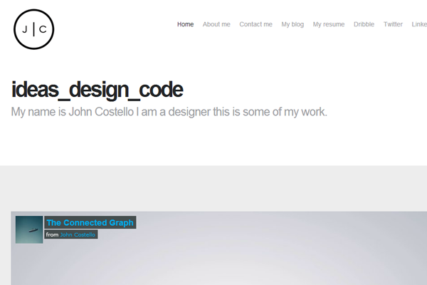 john costello designer website layout