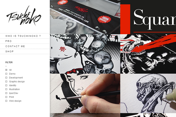 tsuchi noko portfolio designer website