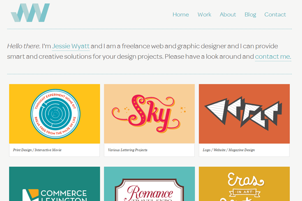 jessie wyatt portfolio website designer