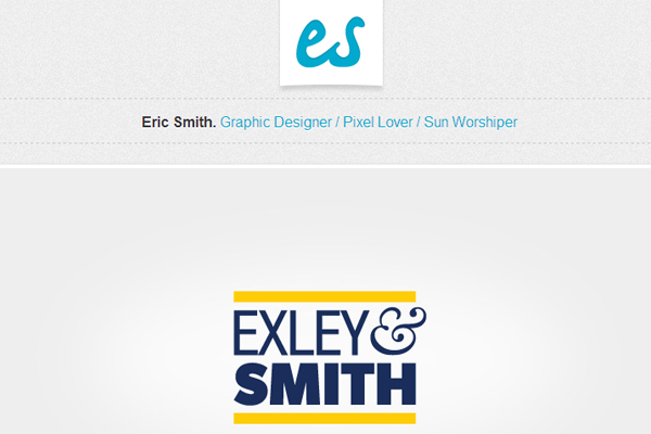 eric smith flat portfolio website