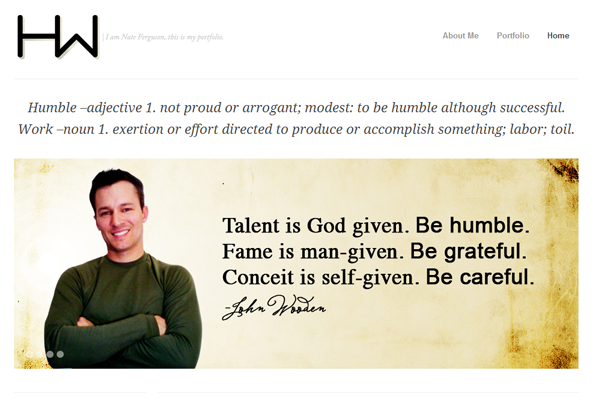 humblework nate ferguson portfolio website