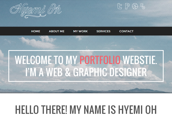 hyemi oh website designer inspiration portfolio