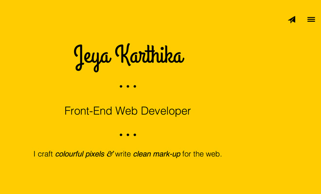 jeya karthika parallax website layout scrolling effect