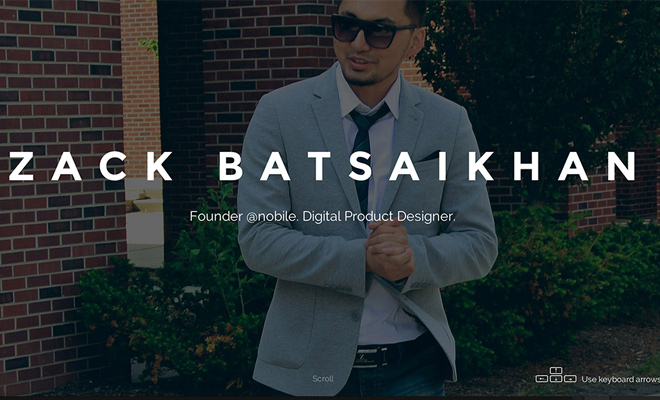 zack batsaikhan digital product designer website portfolio