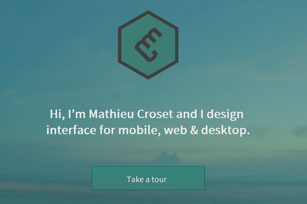 mathieu croset website portfolio designer