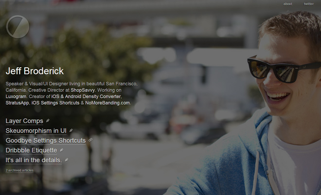 jeff broderick visual ui designer portfolio