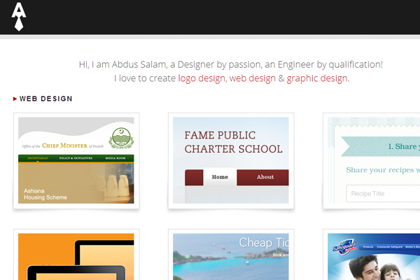 abdus salam designer website portfolio