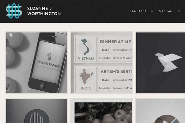 suzanne j worthington website portfolio