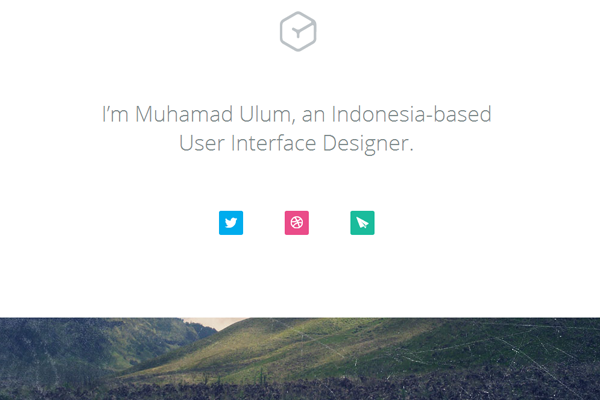 muhamad ulum portfolio website layout