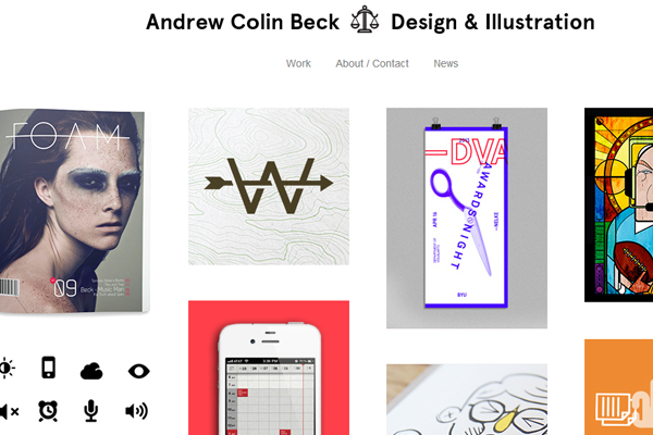 andrew colin beck designer portfolio website