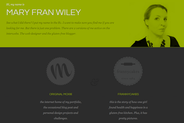 mary fran wiley portfolio website