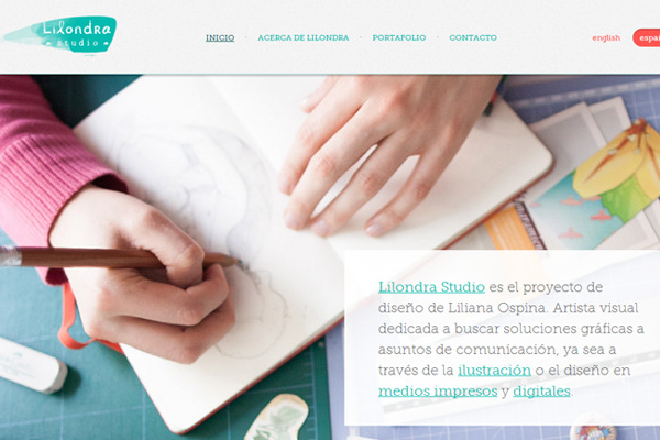 ospina portfolio website layout studio