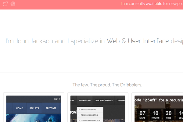 john jackson website portfolio designer