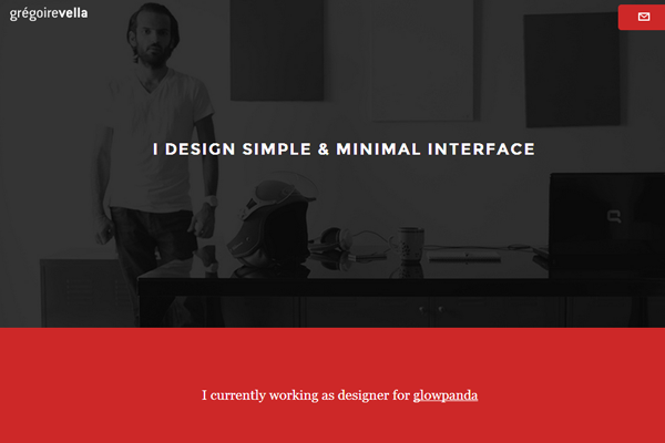 gregoire vella website portfolio layout