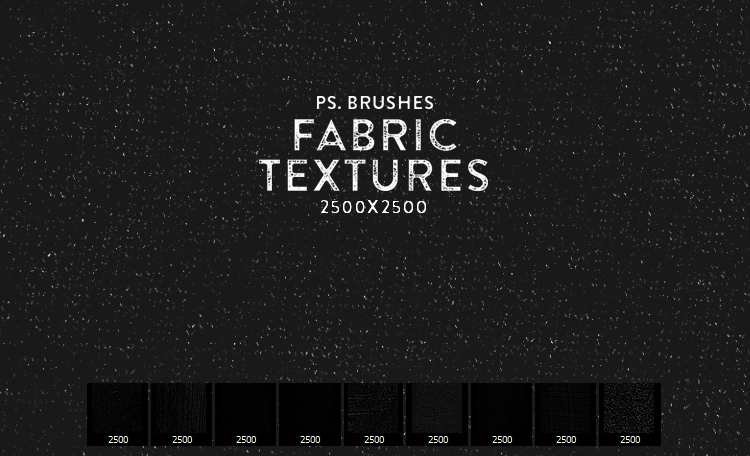 High Resolution Fabric Texture Photoshop Brushes