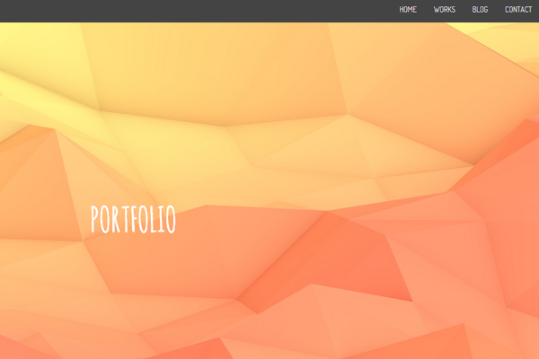 orange portfolio layout thomas pomarelle